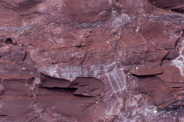texture of old stone rock surface