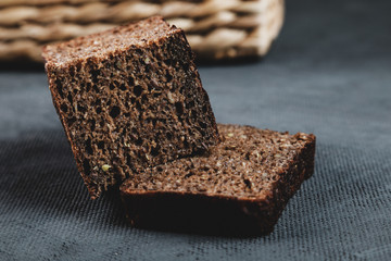 appetizing freshly baked sliced bread