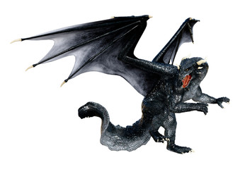 Fototapeta premium 3D Rendering Fairy Tale Dragon on White