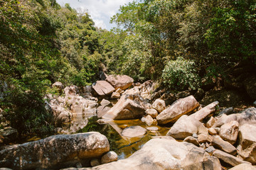 Fototapeta na wymiar Baho Waterfalls. Vietnam