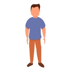 Fototapeta premium Male figure icon. Cartoon of male figure vector icon for web design isolated on white background