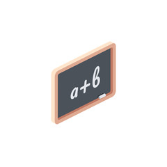 Training board. Vector 3d isometric, color web icon, new flat style. Creative illustration design, idea for infographics.