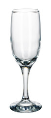 Empty wine glass isolated on a white background