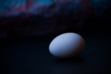 An egg on the table
