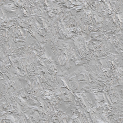 raw plaster spread roughly, suddenly and messily