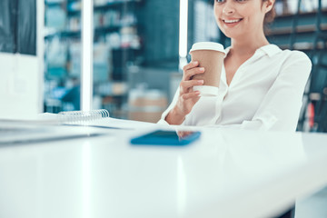 Deserving to have rest and drink coffee stock photo