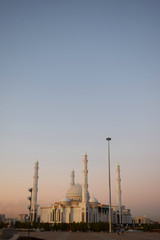 Hazrat Sultan Mosque at sunset