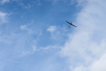 Fototapeta na wymiar plane on the sky