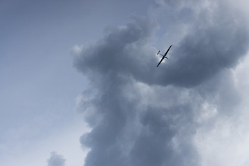 plane on the sky