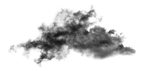 white cloud Isolated on white background,Smoke Textured,brush effect
