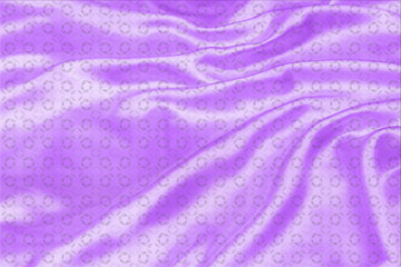 Fototapeta na wymiar purple satin fabric texture soft blur with palm leaves pattern background