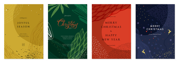 Merry Christmas and Bright Corporate Holiday cards.