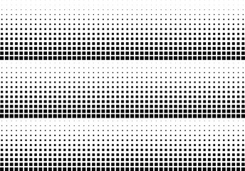 Abstract halftone dotted background. Monochrome pattern with square.  Vector modern pop art texture for posters, sites, cover, business cards, postcards, grunge art, labels layout, stickers.