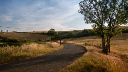 Fototapeta na wymiar Une route de campagne