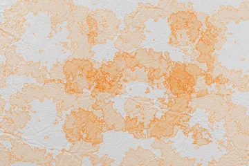 Foto op Plexiglas Verweerde muur Oranje abstracte achtergrond ziet eruit als punt of lslet op leer of papiertextuur