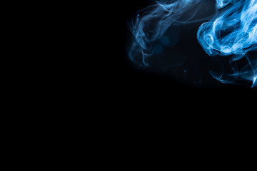 Smoke colorful &black for background