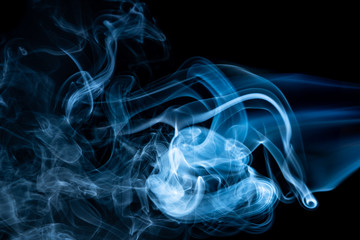 Obraz premium Smoke colorful &black for background