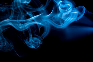 Smoke colorful &black for background