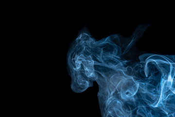 Smoke colorful &black for background