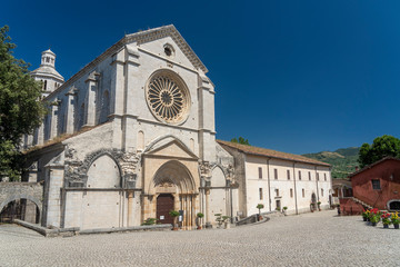 Fototapeta na wymiar Abbey of Fossanova, Italy