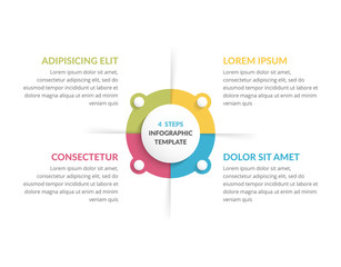 Circle Infographics - Four Elements