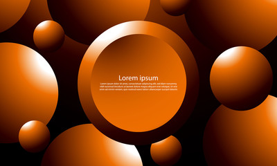 Orange fluid background