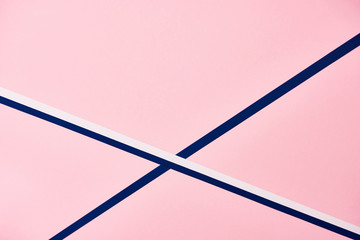 Abstract pink pattern with blue and white lines