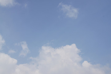 Blue sky and white clouds
