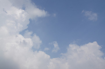 Blue sky and white clouds