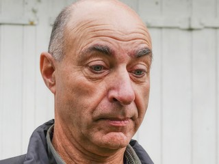 Portrait of a pensive worried mature businessman