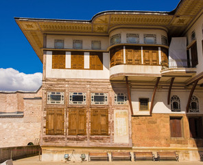 A building overlooking the Courtyard of the Favourites, also called Courtyard of the Queen Mother,...