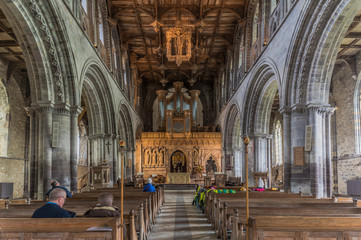 Fototapeta premium St. David's Cathedral, Pembrokeshire, Wales, UK (Interior)