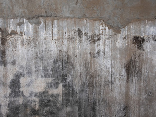 grungy and stained cement wall