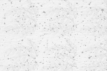 White wall or gray paper texture with leaves pattern,abstract cement surface background,concrete pattern,painted cement