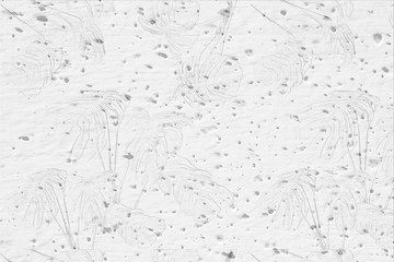 White wall or gray paper texture with leaves pattern,abstract cement surface background,concrete pattern,painted cement