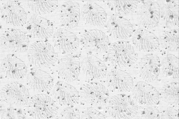 White wall or gray paper texture with leaves pattern,abstract cement surface background,concrete pattern,painted cement