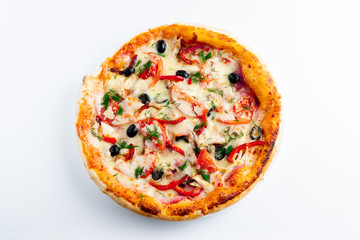 pizza isolated on white background