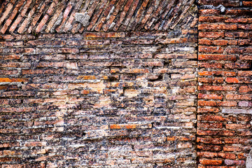 The old brick wall building thailand is appropriate the background , Idea  copy space