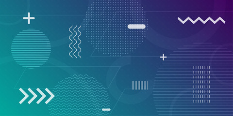 Colorful abstract background using minimal geometry as an element.