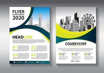 Business abstract vector template. Brochure design, cover modern layout, annual report, poster, flyer in A4 with colorful triangles, geometric shapes for tech, science, market with light background