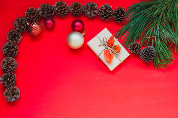 Christmas background Christmas new year gifts holiday winter