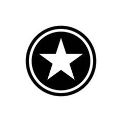 Black star shape vector illustration. Star icon. Star icon eps10.