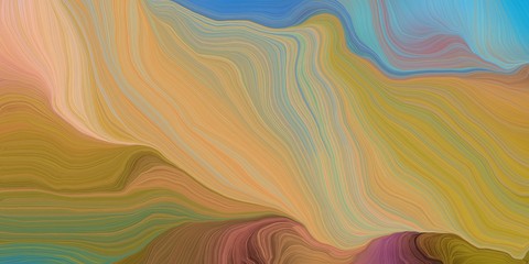 Obraz premium abstract fractal swirl waves. can be used as wallpaper, background graphic or texture. graphic illustration with dark khaki, cadet blue and gray gray colors