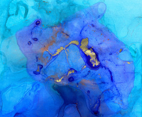 Alcohol ink.  Background. White Marble Texture. Sophisticated Illustration. Gold Watercolor Paint. Colorful Faded Flow. Abstract Ethereal Fluid. Golden Liquid Texture.