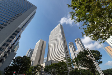 Obraz premium 東京の風景 新宿のビジネス街