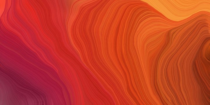 Fototapeta abstract colorful waves motion. can be used as wallpaper, background graphic or texture. graphic illustration with firebrick, dark pink and coral colors