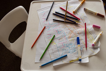 Kids drawing table