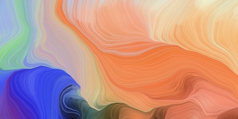 Obraz premium abstract colorful waves motion. can be used as wallpaper, background graphic or texture. graphic illustration with dark salmon, dark slate blue and pastel blue colors