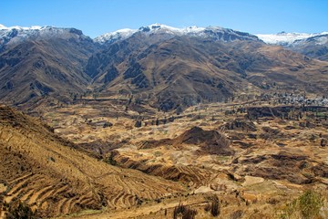 Fototapeta na wymiar Snowy Central Andes Landscape