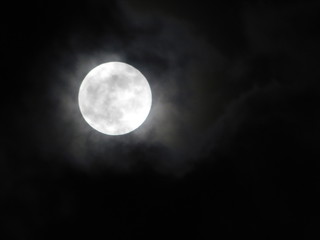 full moon in the sky